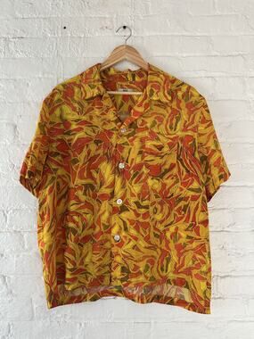 Bode Abstract Foliage Shirt